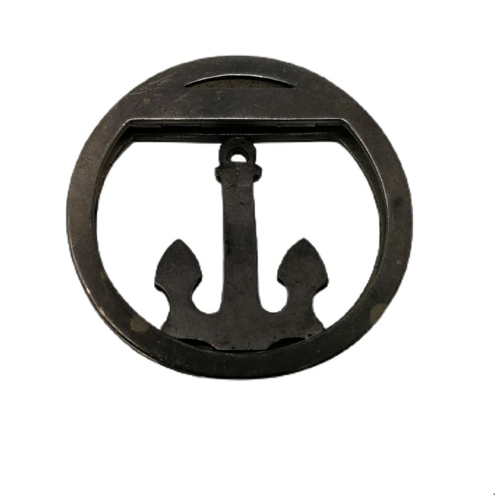 Rare Vintage Gucci 800 Silver & Cobalt Blue Enamel Anchor Money Clip | Circa 195 - Picture 3 of 4
